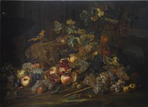 PACE Michele 1625-1670,STILL LIFE WITH FRUIT AROUND A STONE BASS RELIEF,Sotheby's GB 2016-12-08