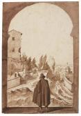 PACE Michele 1625-1670,VIEW OF THE TORRE DELLE MILIZIE IN ROME,Sotheby's GB 2016-07-05