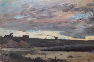 PACHOT D'ARZAC Alexis Paul,Etude de ciel dans la campagne dauphinoise près de,Sadde 2020-04-27