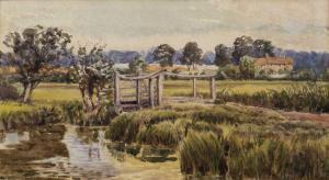 PACKARD Edward 1843-1932,The meadow at Bramford by the old river,Mallams GB 2024-01-10
