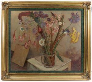 PACKER Mary 1900-1900,still life study of flowers in a mug,Serrell Philip GB 2019-01-10