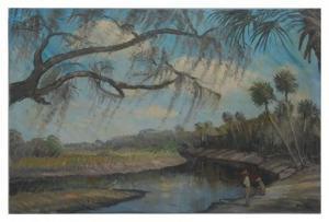 PACKER Richard Gordon 1916-1998,Myakka River State Park, Florida Near Sarasota,Burchard 2020-12-13