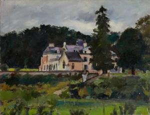 PACOUIL Georges 1903-1996,Château de Trèves-Cunault, Maine et Loire,1949,Art Richelieu FR 2024-04-16