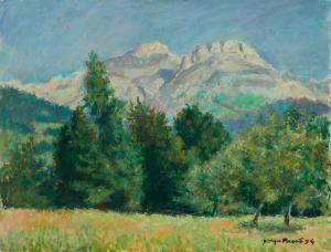 PACOUIL Georges 1903-1996,Paysage de montagne,1994,Art Richelieu FR 2024-04-16