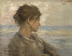 PACZKA Ferencz 1856-1925,Junge Frau am Meer Junge Frau am Meer,Galerie Bassenge DE 2019-11-28