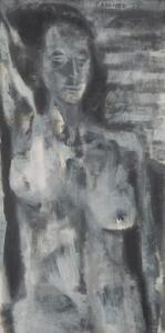 PADAMSEE Akbar 1928-2020,Grey Nude,1960,Saffronart India IN 2019-03-26