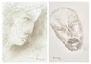 PADAMSEE Akbar 1928-2020,Untitled (Woman); Untitled (Head),2004,Christie's GB 2024-03-27