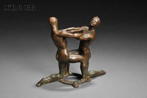 PADDOCK WILLARD DRYDEN 1873-1956,Two Kneeling Dancers,Skinner US 2014-02-07