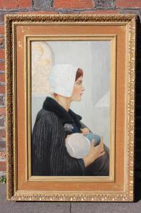 PADGETT William 1851-1904,mother and child,Henry Adams GB 2019-10-09