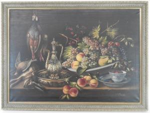 PADILLA,Life with fruit and game on a table,Halls GB 2016-08-31