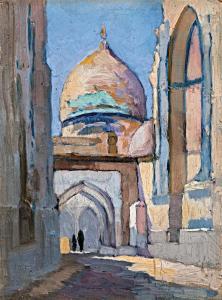 PADLY Aladar 1881-1949,Street of Samarkand,Nagyhazi galeria HU 2019-03-12