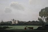 PADWICK Philip Hugh,distant view of Arundel Castle and church,Lawrences of Bletchingley 2021-04-27
