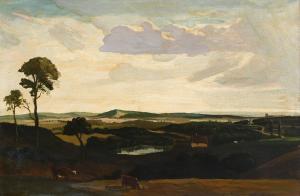 PADWICK Philip Hugh,Extensive landscape with cattle, and a cottage, wi,Woolley & Wallis 2022-12-14