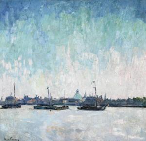 PAERELS Willem 1878-1962,A view of Amsterdam seen from the IJ,Christie's GB 2012-12-04