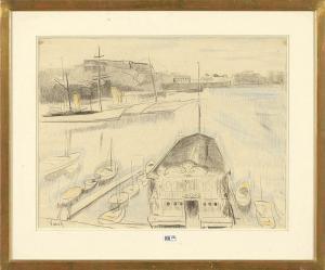 PAERELS Willem 1878-1962,Port de plaisance,VanDerKindere BE 2024-02-13