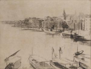 PAERELS Willem 1878-1962,Vue du port,Horta BE 2011-06-13