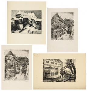 PAETZ Otto 1914-2006,5 Ansichten der Wartburg in Eisenach,Wendl DE 2023-10-25