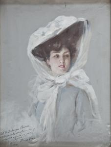 PAGÉS FÉLIX VIA 1869-1910,Retrato de dama,Subastas Bilbao XXI ES 2017-10-05
