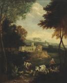 PAGANO Michele 1697-1732,A wooded landscape with a shepherd at rest with hi,Christie's GB 2013-12-03