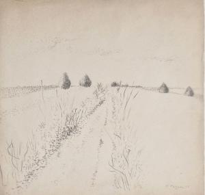 PAGAVA Véra 1907-1988,Chemin à la campagne,1955,Rossini FR 2024-03-29