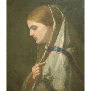 PAGE WILLIAM 1811-1885,Italian Peasant Girl,1853,William Doyle US 2012-09-19