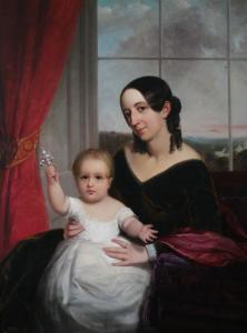 PAGE WILLIAM 1811-1885,PORTRAIT OF MOTHER AND CHILD WITH SILVER RATTLE,Sloans & Kenyon US 2011-09-16