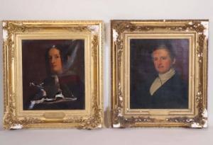 PAGE WILLIAM 1811-1885,portraits of Sargent Smith Littlehale and Ednah P,19th century,Nye & Company 2022-03-03