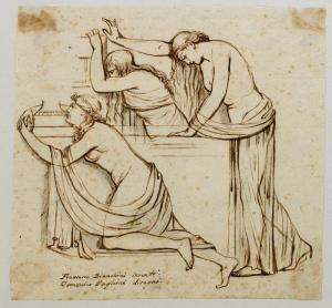 PAGHINI Domenico 1778-1850,Studio di figure femminili,Capitolium Art Casa d'Aste IT 2021-07-08