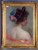 PAGLIEI Giocchino 1852-1896,Ritratto di donna,Pirone Casa d'Aste IT 2017-10-21