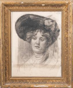 PAGLIEI Giocchino 1852-1896,Studio di ritratto femminile,Trionfante IT 2024-02-15