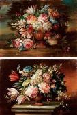 PAGNOTTA C 1900-1900,Vasi di fiori su basamento,Finarte IT 2008-04-19