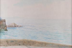 PAGUENAUD Jean Louis 1876-1952,A coastal view at Biarritz; Seagulls a,Bellmans Fine Art Auctioneers 2023-08-01