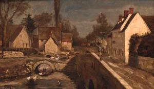 PAICE George 1854-1925,The Red Lion Inn, Wendlesbury, Nr. Bicester, Oxfor,1884,Christie's 2000-08-17