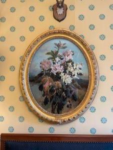 PAIGNÉ Marie Octavie Sturel 1819-1854,Bouquets de roses trémières, Bouquets de rh,Beaussant-Lefèvre 2021-12-21