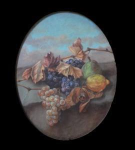 PAIGNÉ Marie Octavie Sturel 1819-1854,Nature morte aux raisins, au citron et à la,Millon & Associés 2016-07-07