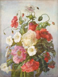 PAIGNE Jeanne Melanie 1817-1872,Bouquet de fleurs des champs,1855,Millon & Associés FR 2006-12-11