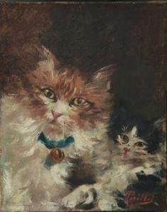 PAILLET Edouard 1859-1925,Deux chats,Boisgirard - Antonini FR 2021-02-11