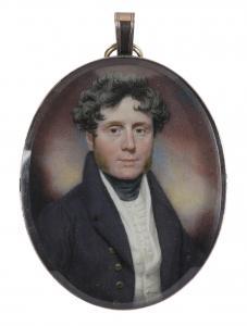 PAILLOU Jnr. Peter 1757-1832,Portrait miniature of a gentleman in a grey coat,1832,Woolley & Wallis 2020-03-04