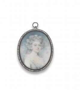 PAILLOU Peter 1745-1806,A portrait of a lady called, Miss Cross, wearing a,Bonhams GB 2023-09-13