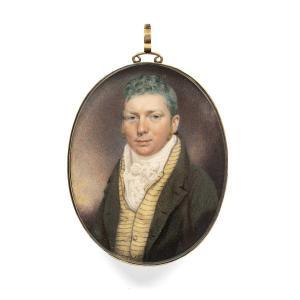PAILLOU Peter 1745-1806,Portrait of a gentleman,1813,Mallams GB 2023-10-18