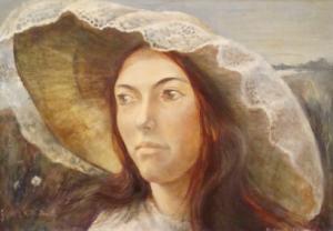 PAILTHORPE Robert 1900-1900,Head portrait of a young woman wearing a hat,Dickins GB 2008-01-11
