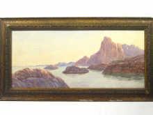 PAIN Robert Tucker 1835-1885,Watercolour,"Evening in the Lofoten Islands Norway,Hampstead 2008-09-04