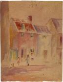 PAINE May 1873-1951,Charleston Street Scene with Figures,Everard & Company US 2012-07-25