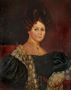 PAINE Suzzana 1792-1862,Portrait of Mrs. Whitney Cape Ann,1834,Elders US 2009-10-27