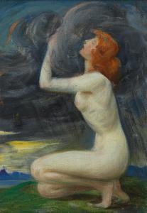 PAJA JOVANOVIC Pavle 1859-1957,Study of a Nude,Palais Dorotheum AT 2022-11-08