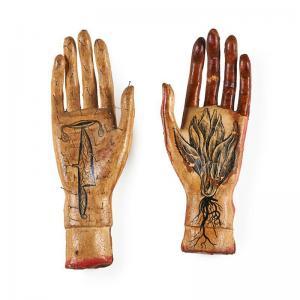 PALACIOS Jaime,Mano Poderosa (Powerful Hand) A and B,1995,Rago Arts and Auction Center 2014-11-15