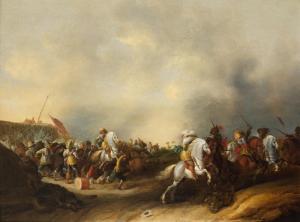 PALAMEDESZ Palamedes I 1607-1638,A cavalry skirmish,Bonhams GB 2018-07-04