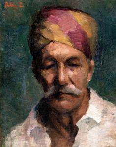 PALDY Zoltan 1884-1939,Man in turban,Nagyhazi galeria HU 2020-12-08