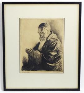 PALENSKE Reinhold H 1884-1954,For all the World, An Oriental gentleman in praye,Claydon Auctioneers 2023-12-30