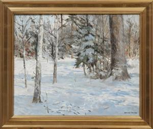 PALESSA Waclaw 1902-1976,"Winter Forest Landscape",Neal Auction Company US 2023-06-16